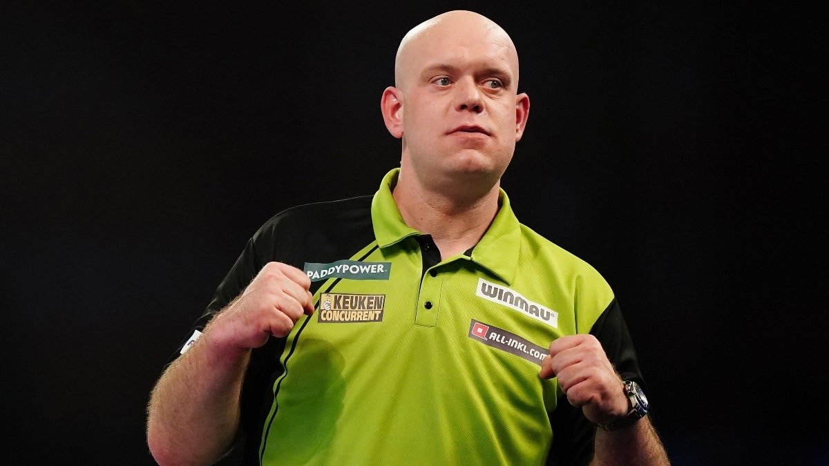 Michael van Gerwen at the World Darts Championship