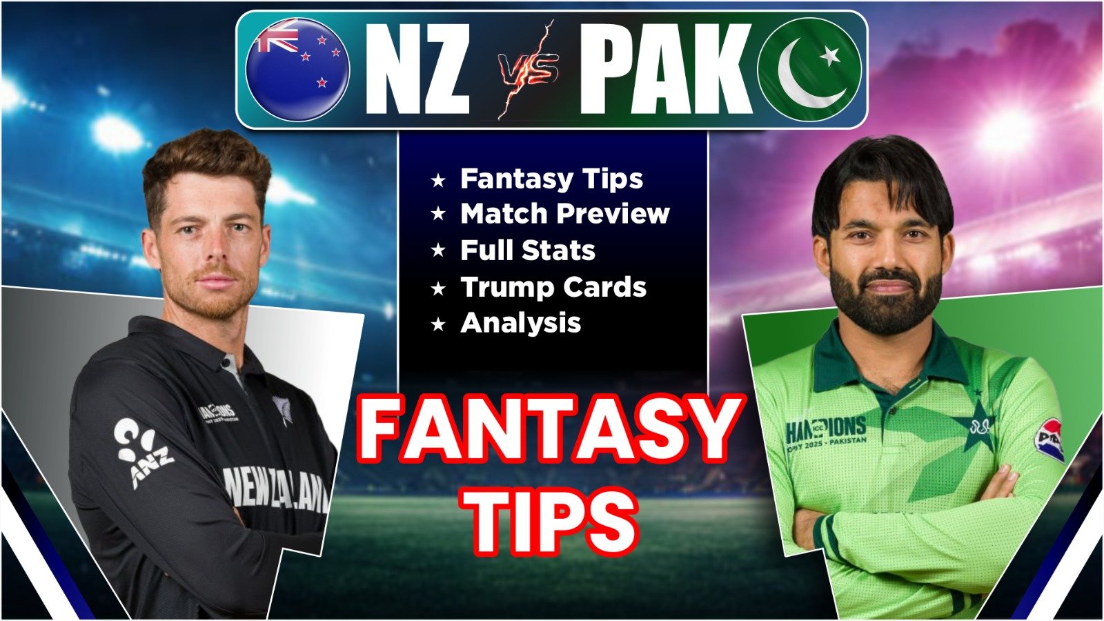 Pakistan vs New Zealand 2nd ODI Fantasy Tips, Stats, Playing11 and Analysis