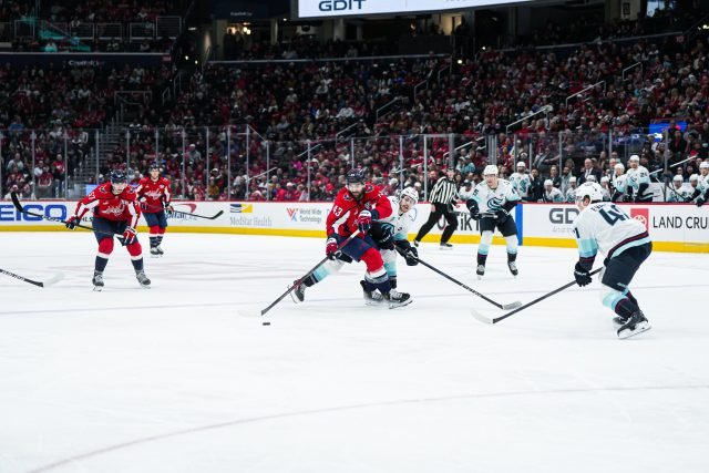 Capitals Sink Kraken, 4-2; Connor McMichael Scores Late Game-Winner, Alex Ovechkin Scores Career Goal 886, His 1,600th Point