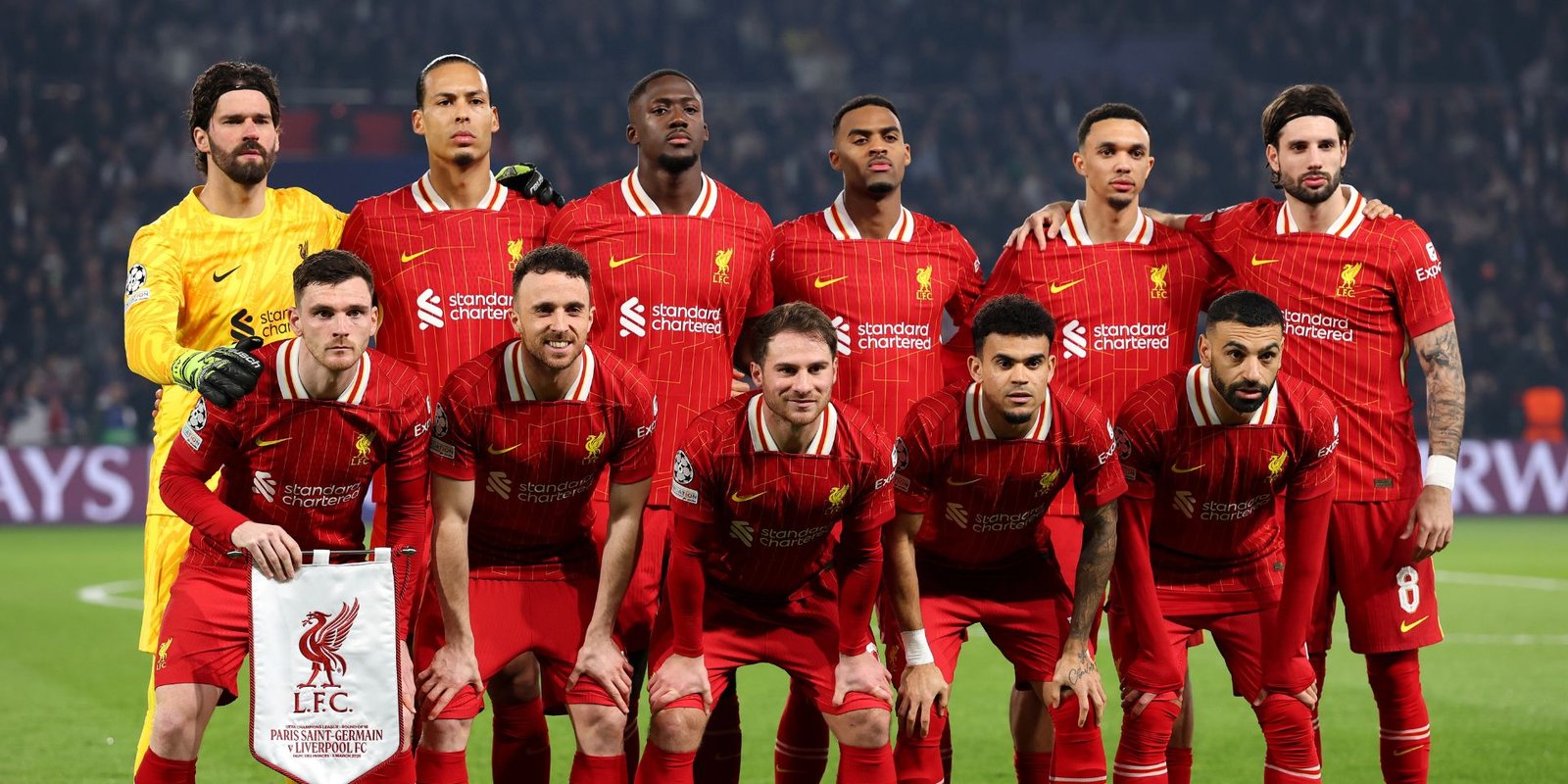 Liverpool squad before our game with PSG