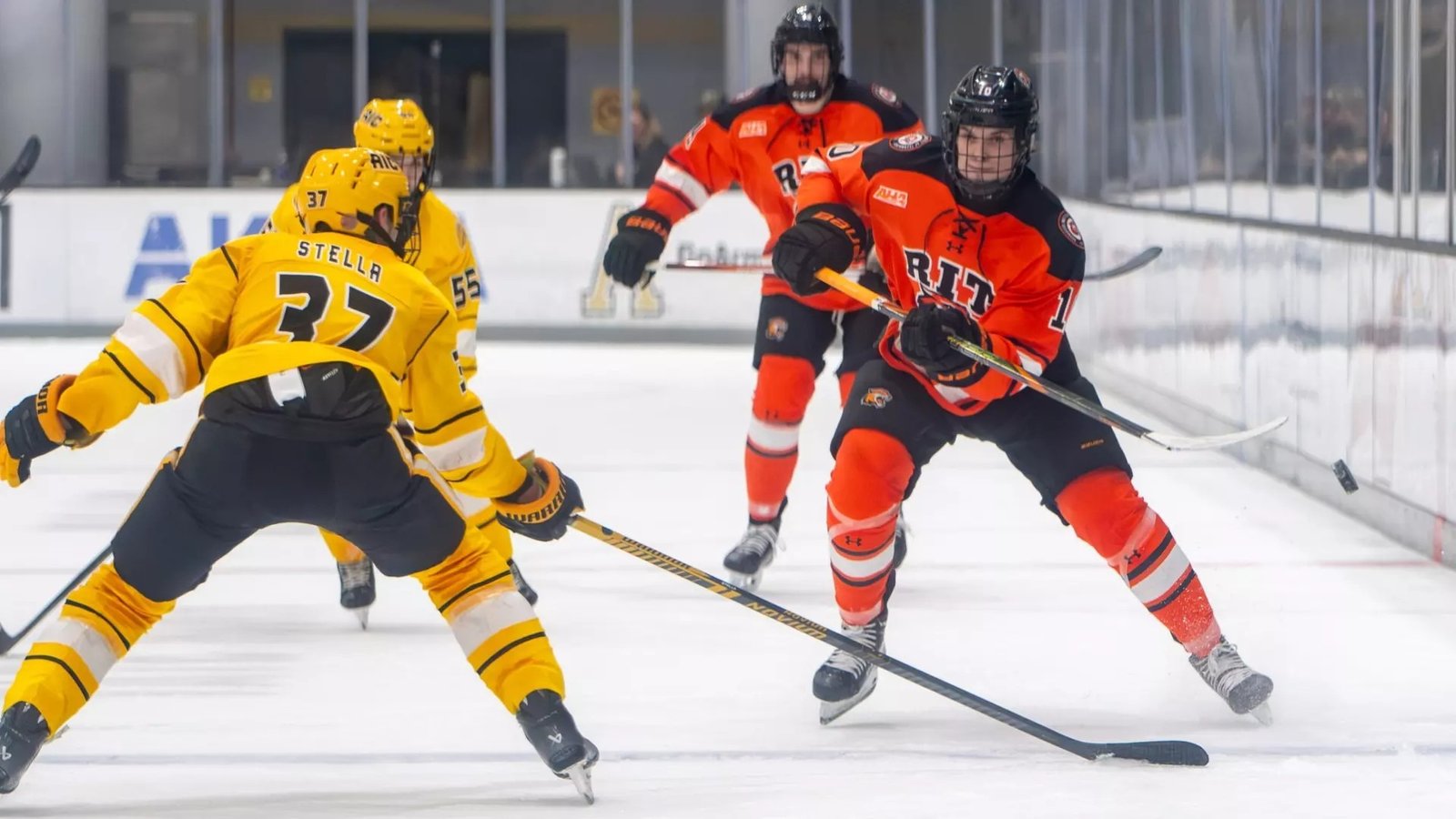 FRIDAY COLLEGE HOCKEY ROUNDUP: American International keeps season alive, gets OT win over RIT in Atlantic Hockey playoffs; No. 15 Penn State downs No. 2 Minnesota in OT; top-ranked Boston College defeats New Hampshire; No. 19 Clarkson nips No. 13 Quinnipiac in OT - College Hockey