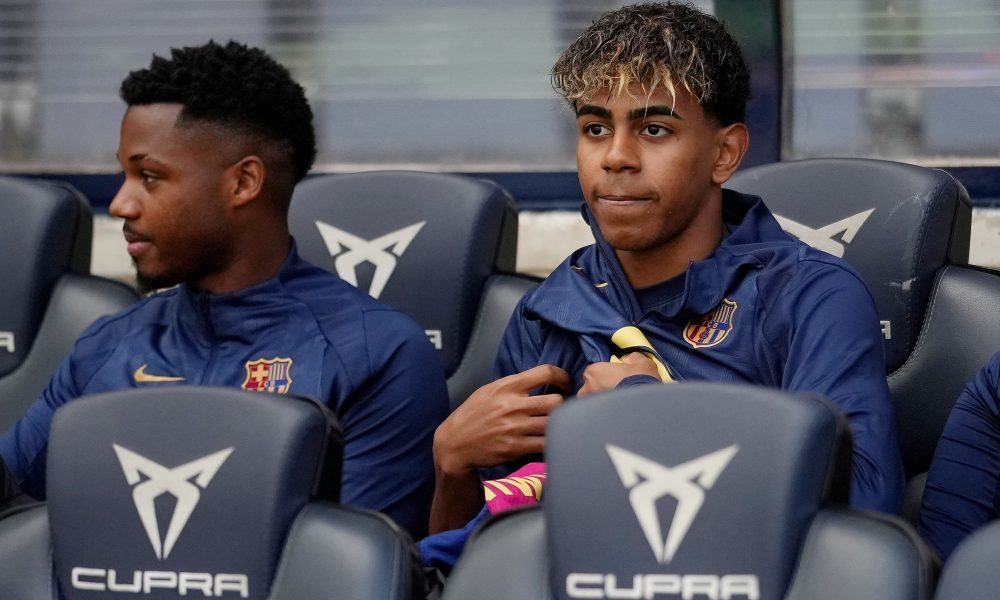 Watch: Barcelona forward furious after being snubbed by Hansi Flick vs Celta Vigo