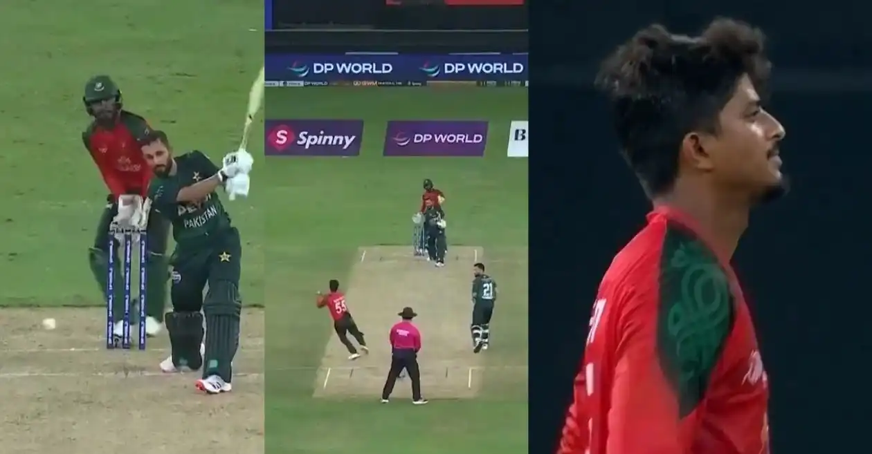 WATCH: WATCH: Mahedi Hasan plucks a brilliant catch to dismiss Mohammad Haris in PAK vs BAN Asia Cup 2025 clash
