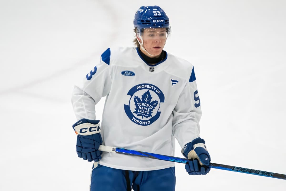 Easton Cowan determined to make the Maple Leafs roster out of training camp