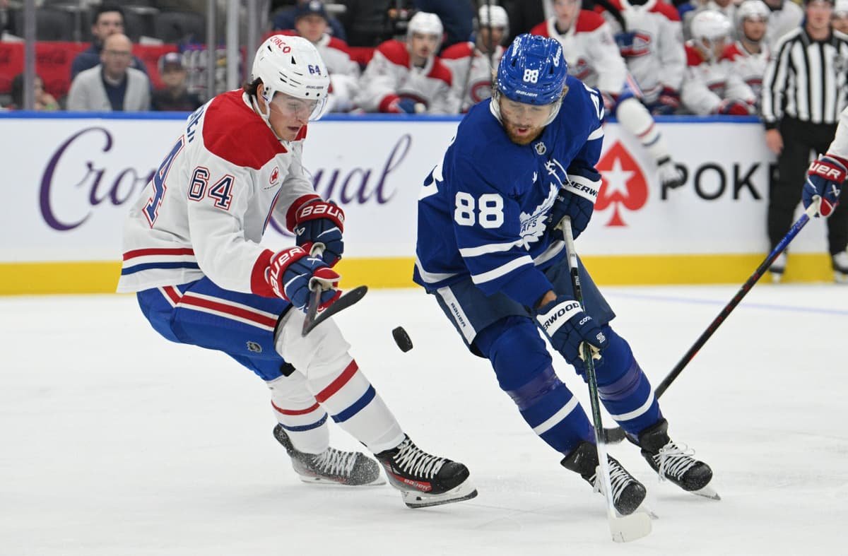 John Tavares, William Nylander score in Maple Leafs’ 4-2 loss to Canadiens