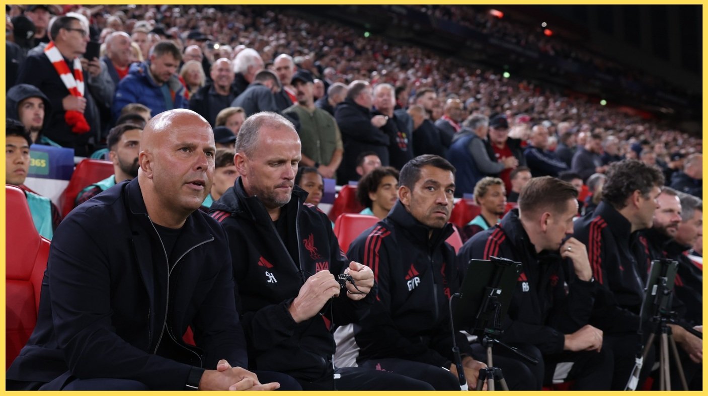 Arne Slot has made four changes to the Liverpool starting XI for the Merseyside derby