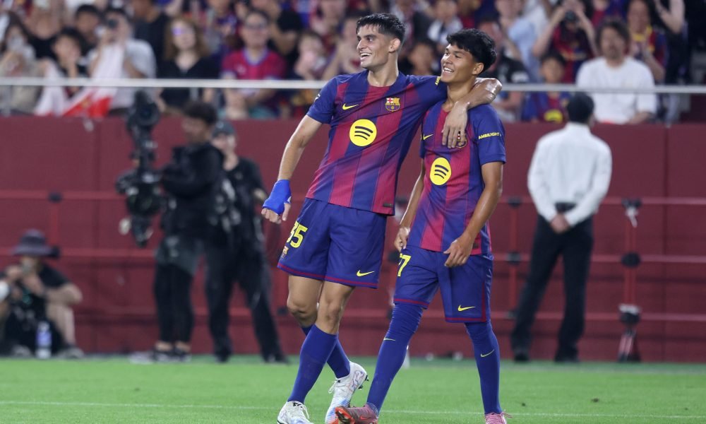 Gerard Martin and Dro, FC Barcelona players