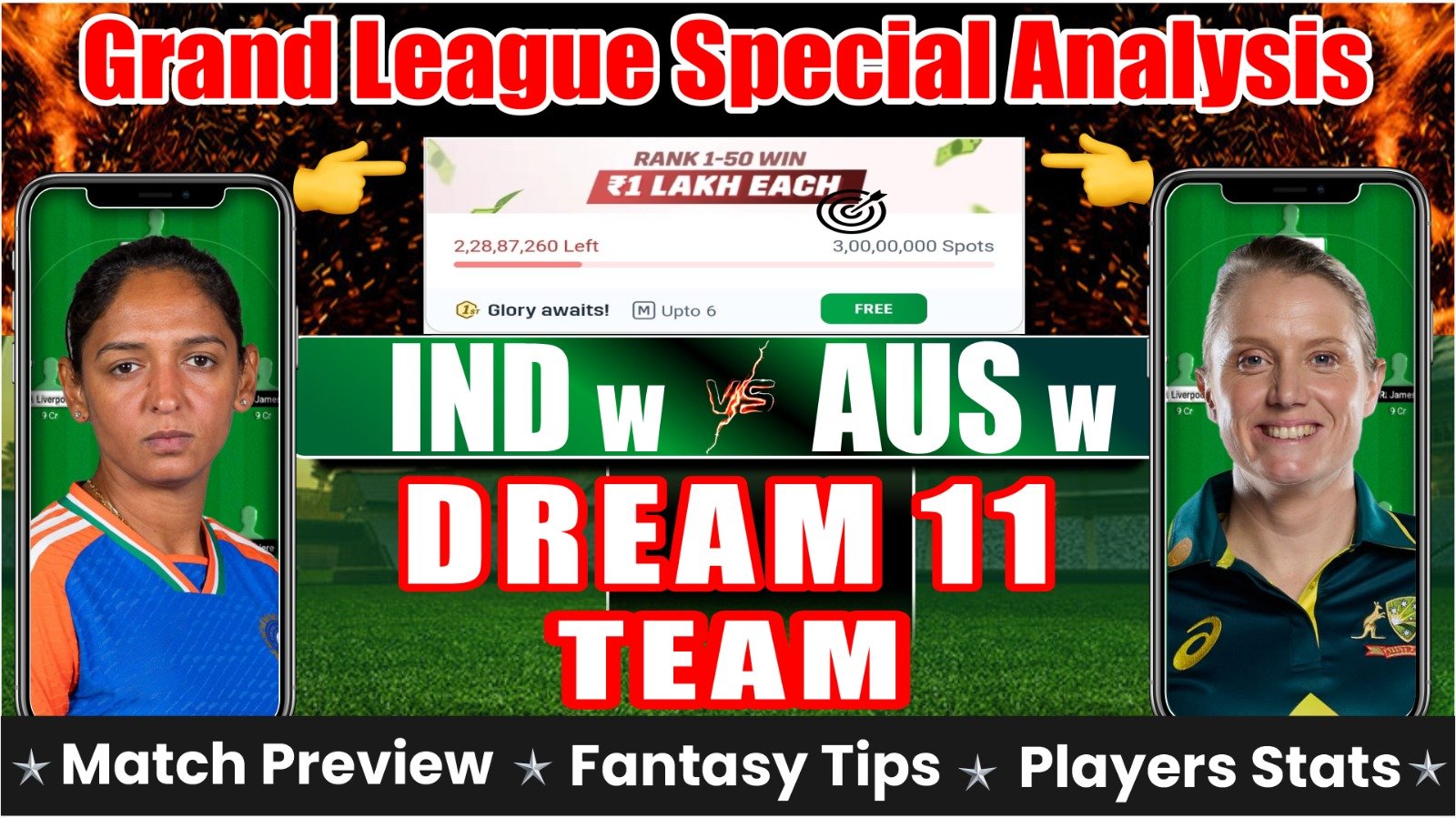 IND vs AUS Dream11 Team Today Prediction: Playing11, Stats