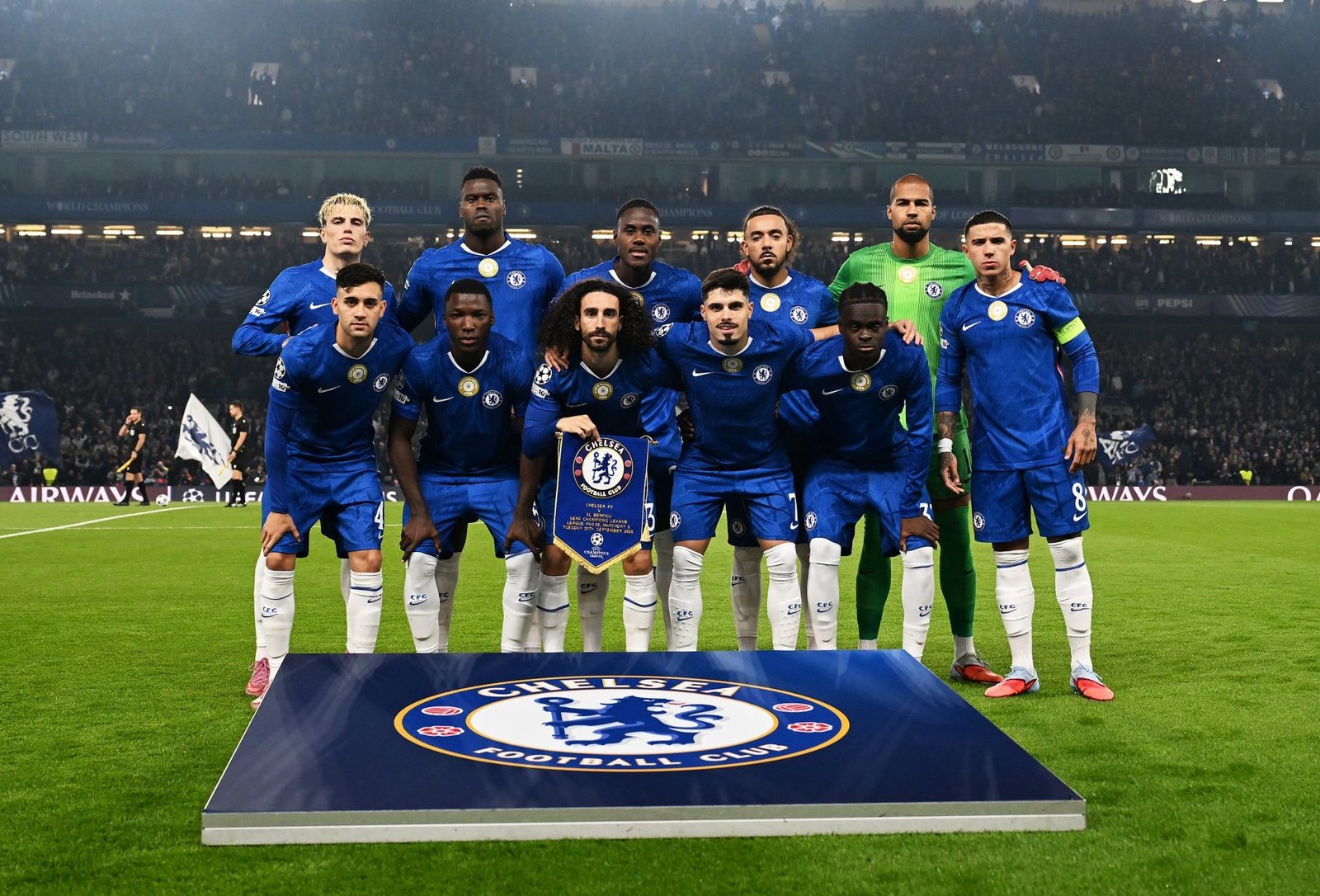 Chelsea line up vs Benfica UEFA Champions League