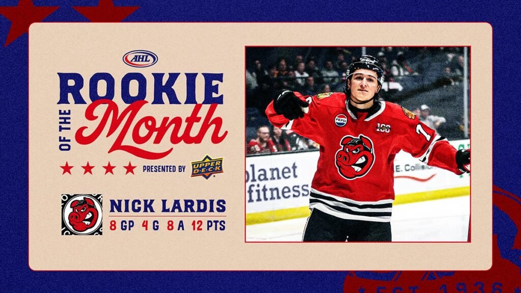 IceHogs’ Lardis named AHL Rookie of the Month | TheAHL.com