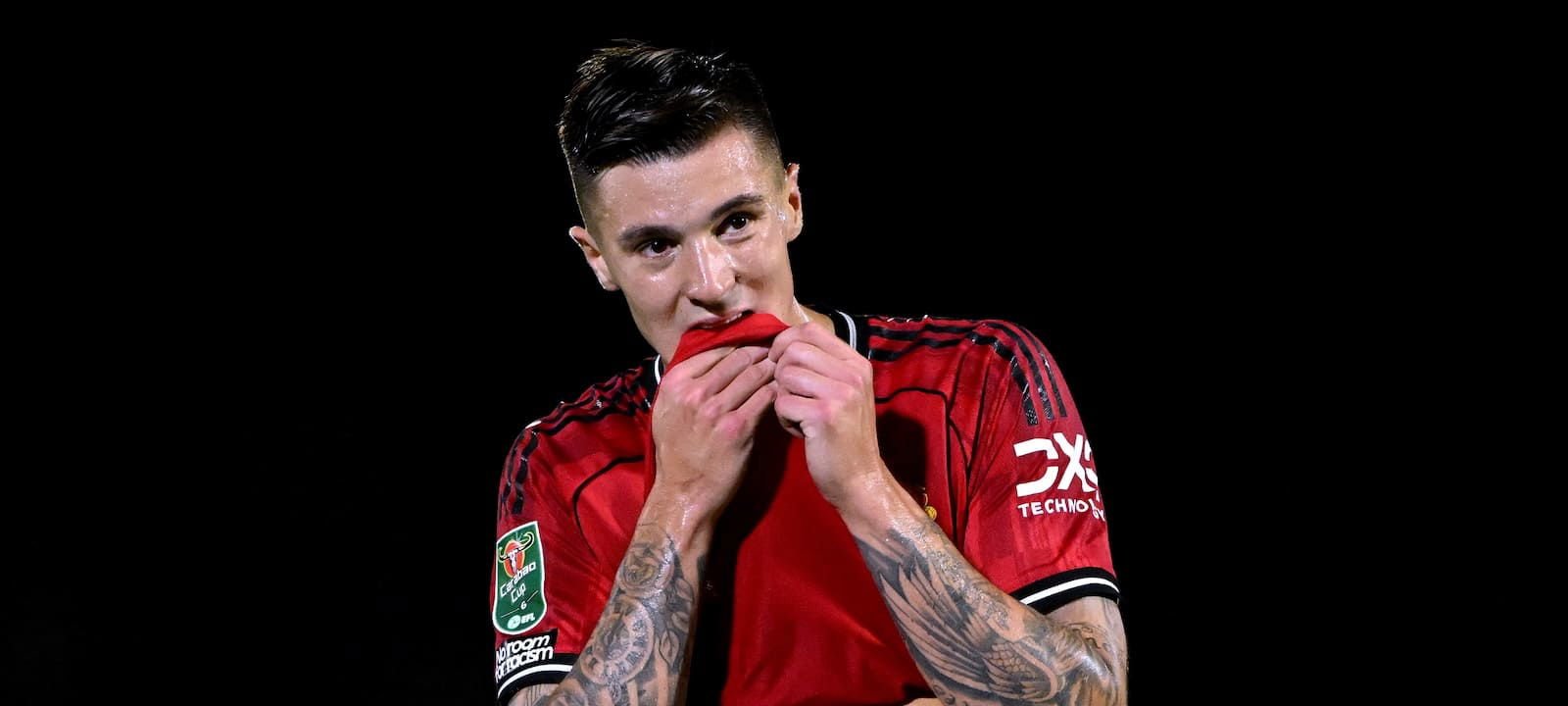 Manchester United striker Benjamin Sesko